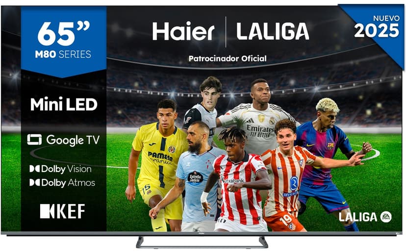 TV HAIER 65" H65M80FUX UHD MINILED GOOGLETV PEANA